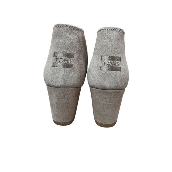 TOMS Kala Wedge Bootie‎ Desert Taupe Suede Tan Shoe 10 NWT Bohemian Earth Tones - Picture 6 of 12